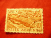 Timbru Maroc colonie franceza 1947 Posta Aeriana ,val. 200 fr stampilat