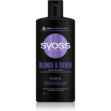 Cumpara ieftin Syoss Blonde &amp; Silver sampon violet pentru părul blond şi gri 440 ml