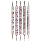 Cumpara ieftin Set 5 Punctatoare pentru Unghii SensoPRO Milano, Full Flower