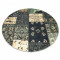 Covor ANTIKA ancient olive cerc, mozaic modern, lavabil grecesc - verde, cerc 160 cm
