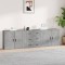 vidaXL Servante, 3 piese, gri beton, lemn prelucrat 3185403