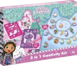 Set creativ 2 in 1, Bratari cu sclipici si carioci spray, Gabby s Dollhouse, Totum