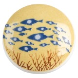 Cumpara ieftin Set 2 butoni mobilier ceramica metal &Oslash; 4x2 cm / S4 cm