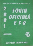 Foaia oficiala CFR (1 noiembrie 2001)