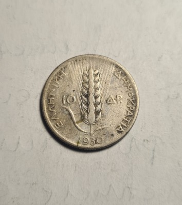 Grecia 10 Drahme 1930 foto