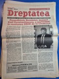 ziarul dreptatea 11 - 17 decembrie 1996 - emil constantinescu la lisabona