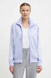 Adidas Originals bluza femei, culoarea violet, cu imprimeu, IP0613