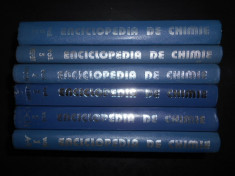 ELENA CEAUSESCU - ENCICLOPEDIA DE CHIMIE 6 volume, editie cartonata (1983-1989) foto