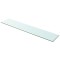 vidaXL Raft din sticlă transparentă, 100 x 20 cm 243844