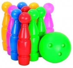 Set bowling 9 popice si 1 minge Camicco, multicolor foto