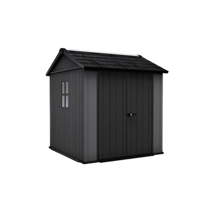 Căsuță de grădină din plastic Newton 2.0 7x7.5 gri foto