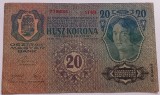Austro-Ungaria 20 Coroane/Korona/Kronen 1913 Bancnota - Colecție Numismatică
