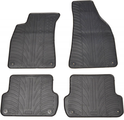 Set covorase auto din cauciuc Audi A4 8E (B6/B7) 2001-2006, Seat Exeo 2009-2013, Negru, Gledring, 4 buc. foto