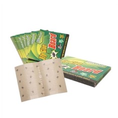 Capcana adeziva pentru muste si insecte, tip carte, fara miros, reutilizabila, adeziv puternic, utilizare interior si exterior 10 buc.