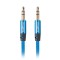 Cablu 3.5st t-t 1m aurit albastru Landberg