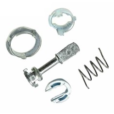 Kit reparatie incuietoare yala usa auto Techstar, compatibil cu VW Golf 4, Bora, Jetta, Polo, Audi A6, Skoda Fabia &ndash; Fata stanga/dreapta, 6 piese meta