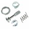 Kit reparatie incuietoare yala usa auto Techstar, compatibil cu VW Golf 4, Bora, Jetta, Polo, Audi A6, Skoda Fabia &ndash; Fata stanga/dreapta, 6 piese meta