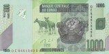 Bancnota Congo 1.000 Franci 2020 - P101c UNC ( vezi descriere )