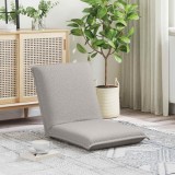 vidaXL Scaun de podea Gri deschis 54 x 64 x 59 cm Tarfă de oaie 42028112