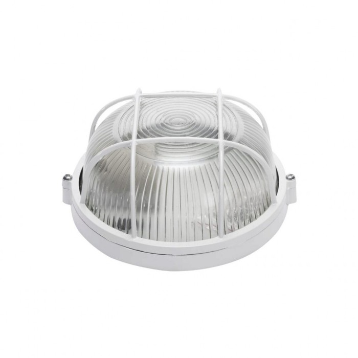 Lampa BAT Grila Rotunda E27 60W Alb