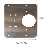 Kit Reparatie Balamale Mobila, Otel, Alb Fildes/Argintiu, 90x80 mm, Universal