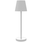 HOMCOM Lampă de Masă cu 3 Lumini Albe, Lampă de Birou Portabilă, Modernă cu Cablu Inclus, &Oslash;11,2x36,5 cm, Alb | Aosom Romania