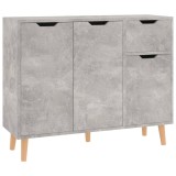 Servanta, gri beton, 90x30x72 cm, lemn prelucrat, DKD Home Decor