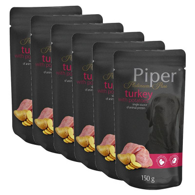 Piper Platinum Pure hrană la plic curcan şi cartofi 6 x 150 g foto