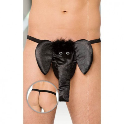 Bikini amuzanti barbati - Elefant - negru S/L foto