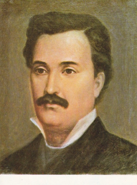 QW28 - Tematica arta - tablou pictor roman - Misu Pop - Eminescu