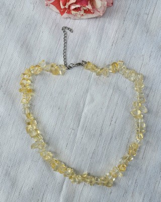 COLIER/LANT VINTAGE DIN CITRIN foto