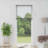 vidaXL Jaluzea pentru Fereastră Gri &icirc;nchis 80 x 130 cm Aluminiu