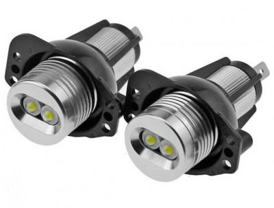 Set 2 Buc Led Marker Becuri Angel Eyes Bmw E90 E91 Canbus 6W 12V Alb 6000K KRU171 foto