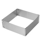 Forma Tort Reglabila Metalica Pufo Cake, Inox, 15-28cm, Argintiu - Blat Tort, Prajituri, Biscuiti