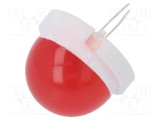 LED roșie 20mm cu clipire 1900&divide;2000mcd 120&deg; 5&divide;15VDC 20mA POLAM-ELTA