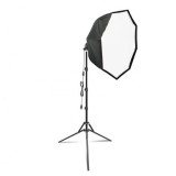 Softbox Parabolic, stand cu fixare, pliabil, inrerupator, ajustabil