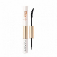 Mascara Focallure Stay Max Waterproof Mascara&Eyeliner 2N1, 01