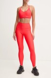 Under Armour leggins de antrenament HG Armour HiRise culoarea rosu, neted, 1365336
