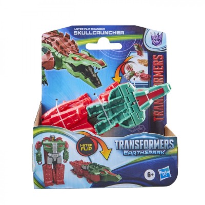 TRANSFORMERS 7 EARTHSPARK FIGURINA TRANSFORMABILA SKULLCRUNCHER 6CM foto
