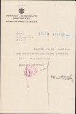 HST A1571 Semnătură olografă Sabin Manuilă 1934 Institutul Demografic