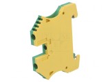 Conector Șine Galben-Verde 4mm2 2 Borne TS35