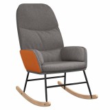 Cumpara ieftin Scaun balansoar, gri deschis, material textil