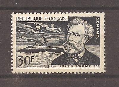 Franta 1955 - Jules Verne, MNH foto