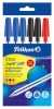 PIX STICK SUPER SOFT, DIVERSE CULORI, 6 BUCATI (3A; 2N; 1R), POLYBAG, Pelikan