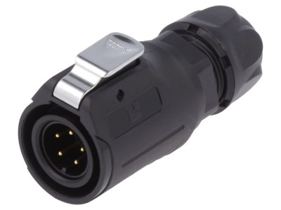 Conector circular mufă 16mm 5 pini foto