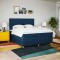 vidaXL Pat box spring cu saltea, albastru, 200x200 cm, textil 3294462