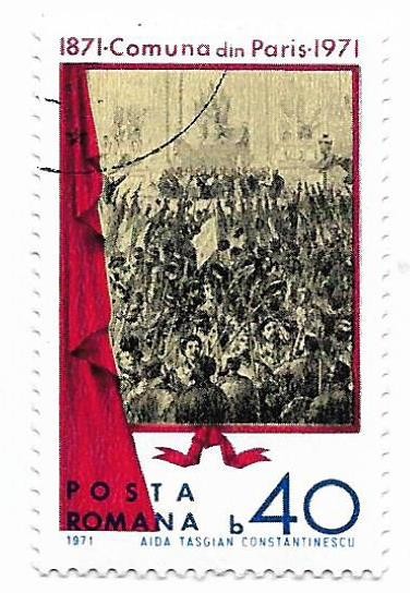 Romania (366) - Centenarul Comunei din Paris, 1971 - obliterata