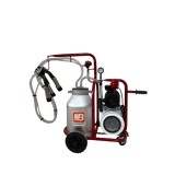 Cumpara ieftin Aparat de muls vaci Barbaros cu tanc vacuum, 1 post, bidon 40l aluminiu, pahare inox, 250l/min, 0.55kw