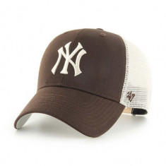 47brand șapcă MLB New York Yankees culoarea maro, cu imprimeu B-BRANS17CTP-BWC