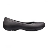 Balerini Crocs At Work Flat Negru - Black, 34, 36